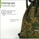 Bag for screed shoes, outer pocket, textura, camouflage color