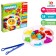 Porter "Chamomile" with tweezers, multi -colored figures, according to the Montessori methodology