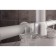 Bathroom cornice is supporting vertical 55 cm, color chromium