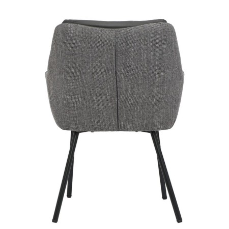 Allar chair, 580 × 520 × 850 mm, eco -leather, matting, color gray color-12