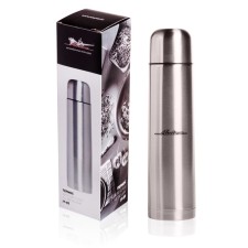 Airline thermos, 1 l, metallic