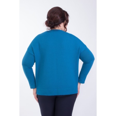 Female jumper, size 54, blue color-5