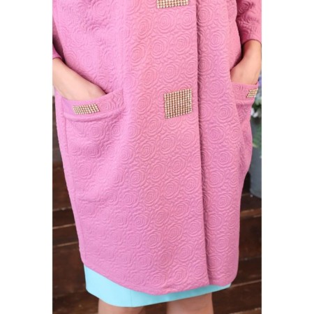 Cardigan female, size 42, black color-16