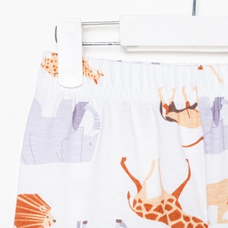 Pajama nursery (shirt and trousers) KAFTAN "Animal" size 98-104, white color-11