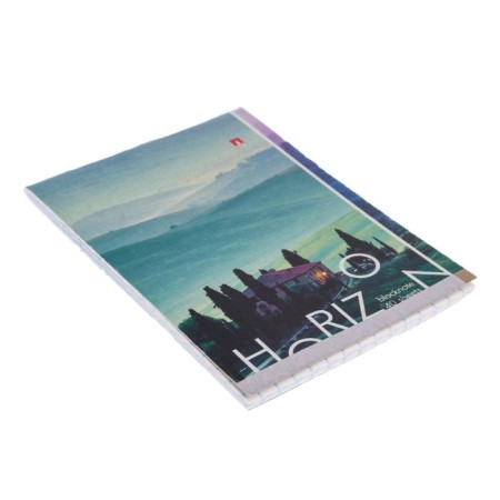 Notepad A7, 40 sheets on the clip "Nature", mix-1