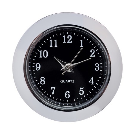 Quartz clock, D-2.5 cm, LQ377A, discrete move, black-2