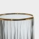 A set of glass glasses Elysia, 445 ml, 4 pcs, with a golden border