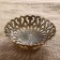 The dish "Geometric patterns" brass 15x15x5 cm