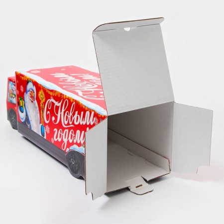 Gift box New Year's truck "soon holiday" with animation 36 x 11.5 x 11 cm-5