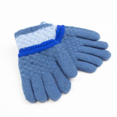 Children's gloves minku colored, col. Blue, 15 rr (15 cm)-1