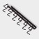 Holder for mugs suspended for 12 objects of the share, 27 × 5 × 7.5 cm, brown color