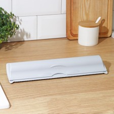 Foil case and film, 33.5 × 9 × 5 cm, smoky color