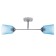 Luer "Ray" (cylinder) 2x15W E27 Model: BR 00251 White/blue