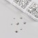Decor for creativity Glass "Rhinest. Silver" d = 2-4.8 mm nr 1188 pcs 6x8x1.5 cm