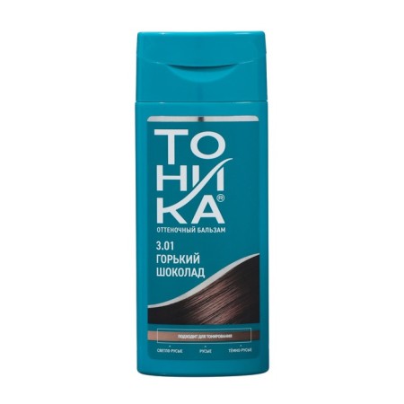 Tinting hair balm "tonic" "Biolamination", tone 3.01, bitter chocolate
