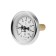 Bimetallic thermometer, 160 ° C, with a submersible sleeve of 60 mm