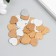 Decor for creativity wood "heart" set of 30 pcs 1.7x1.7 cm