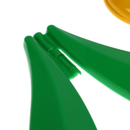 Decorative fence, 30 × 225 cm, 5 sections, plastic, yellow flower, "tulip"-10