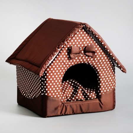 House "Tenderness", 34 x 32 x 37 cm, brown