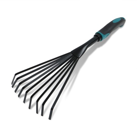 Robble small, fan, plate, 9 teeth, length 40 cm, ergonomic rubberized handle, Greengo-5