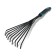 Robble small, fan, plate, 9 teeth, length 40 cm, ergonomic rubberized handle, Greengo