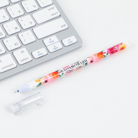 PECHECH WRITE-STRAISH, Blue Paste, Gel, 0.5 mm with cap "Since March 8"-5