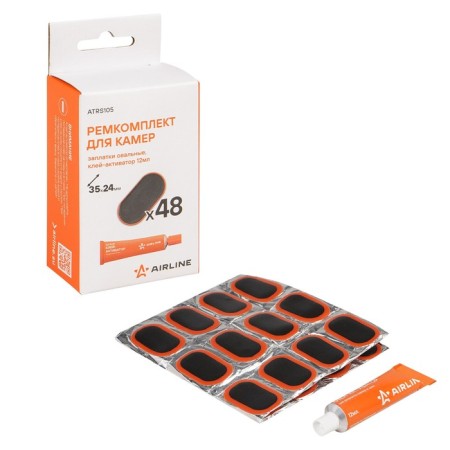 Remed complex for cameras, oval patches 35x24 mm - 48 pcs., Glue Activator 12ml ATRS105