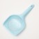 A toilet scoop with a fine mesh, 25 cm x 15.5 cm, blue