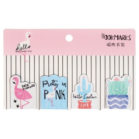 A set of magnetic bookmark for books Calligrata 4 pieces, "Assorted", mix-1