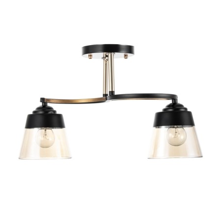 Rory chandelier 2he27 40W black 40x40x28 cm-4