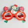 Carnival glasses "Snowman"