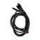 Cable 3 in 1, microUSB/type -C/Lightning - USB, 3 A, 1.25 meters, black