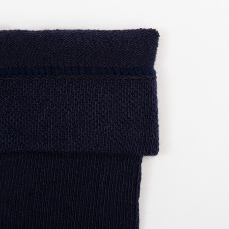 Baby tights with a terry foot, the color is dark blue, height 92-98-2
