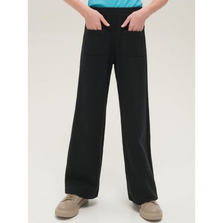 Pants for girls, height 116 cm, black color