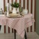 The tablecloth of Ethel "Stripes", col. Red, 76x76 cm, 100% HL
