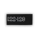 Textile strip "122-128", 5 x 1.1 cm, black color