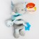 Stretching - spiral with toys arc on a stroller / crib for babies 0+ "Elephant", Blue color, Kroshka I'm 504