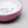 Keramic "cute kisa" saucer 200 ml 15.7 x 11.3 x 3.8 cm, pink