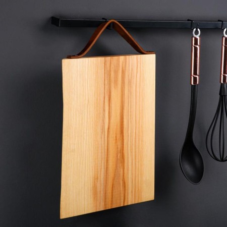 Groot board "rectangular", leather handle, array of ash, 32x24 cm-3
