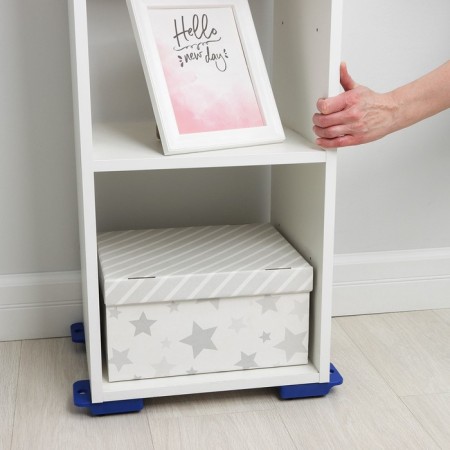Set for moving furniture: jack, platforms on wheels, color mix-11