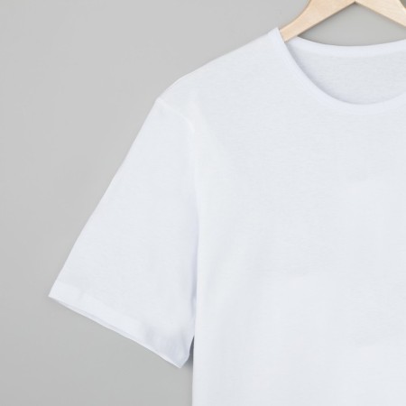 Male T-shirt BK-136 White color, rr 68-2
