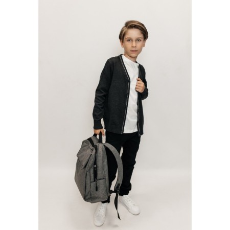 Jumper for boys, height 158-164 cm, dark gray color-5