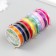 Braid decorative gum "round" winding 10 meters width 3 mm mix