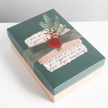 Folding “Parcel” box, 30 x 20 x 9 cm, new year