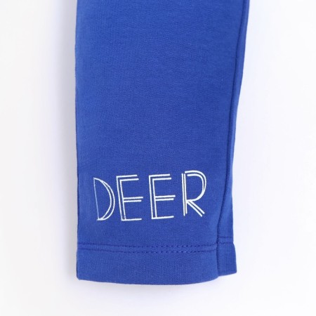 Pants for a boy, dark blue color, height 74 cm-3