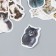 Stickers for creativity "cats" set 46 pcs 4.4x4.4x1.1 cm
