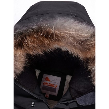 Winter park for a girl, height 146 cm, black color-7