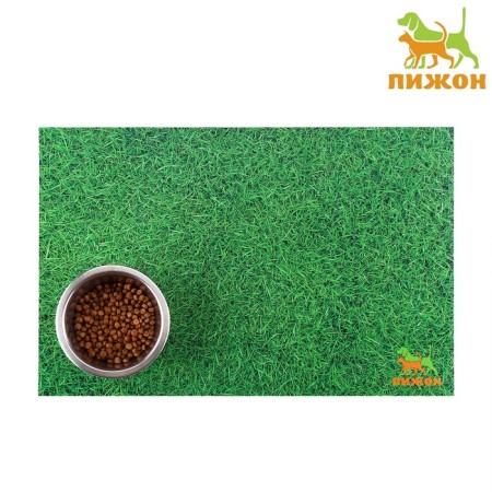 Rug for a bowl "Pigger" 43 x 28 cm "grass"-1