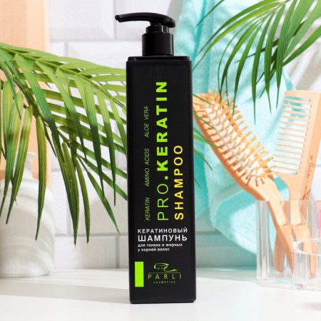 Professional Parli Cosmetics shampoo keratin, 450 ml