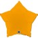 Foil ball 18 "Mustard satin", star